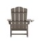Flash Furniture Newport Adirondack Rocking Chair w/Cup Holder, Weather Resistant HDPE, Brown, 2PK 2-LE-HMP-1044-31-BR-GG - alternate 5